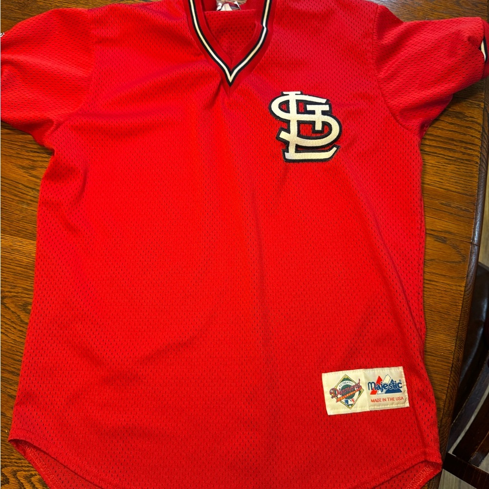 Majestic Red St. Louis Cardinals Jersey Vintage